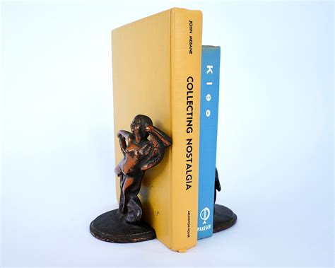 Antique 1920 S Bronze Art Deco Nude Women Statue Sculpture Bookends Etsy