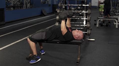 Dumbbell Bench One And One Half Reps Youtube