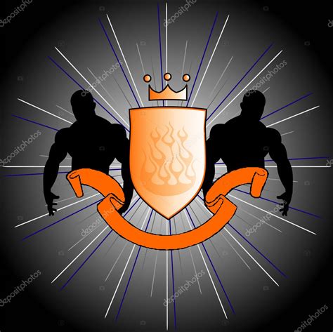 Two strong men — Stock Vector © Amitofo #1309785