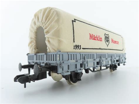 Märklin 1 85830 Güterwagen 2 achsiger niedriger offener gedeckter