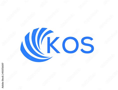 Kos Flat Accounting Logo Design On White Background Kos Creative