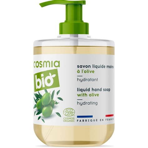 COSMIA BIO Savon liquide mains hydratant à l olive 300ml pas cher à