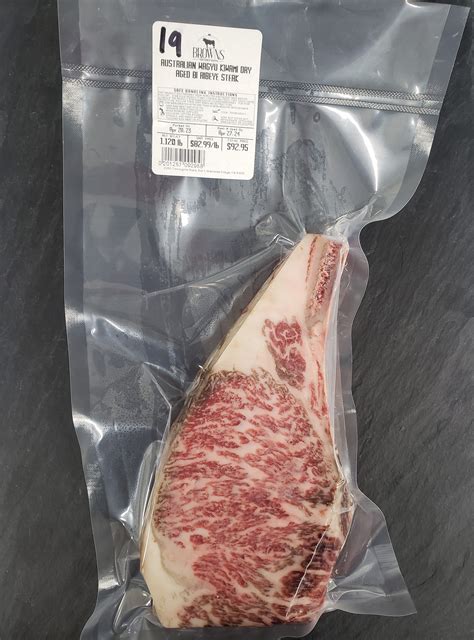 Kiwami Dry Aged Bone In Ribeye Steak 19 Browns Top Shelf Meats