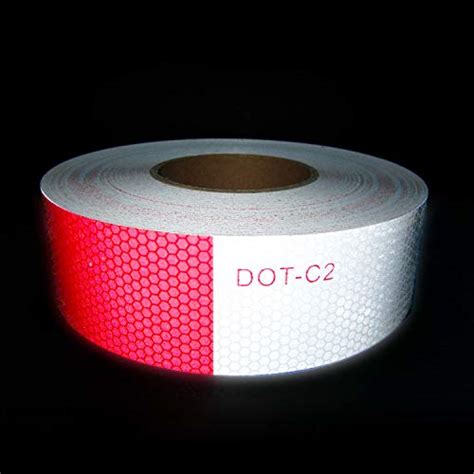 Seven Sparta Dot C2 Reflective Safety Tape 2 Inch X 200 Feet Red White Conspicuity Tape For