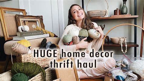 Huge Decor Thrift Haul Thrifting From Texas To California Xo Macenna Vlogs Youtube