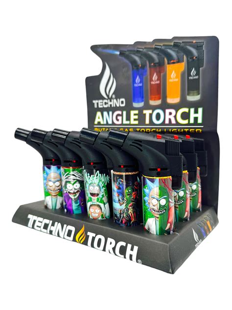 Techno Angle Butane Gas Torch Lighter Box Of 15 Nashville Goods