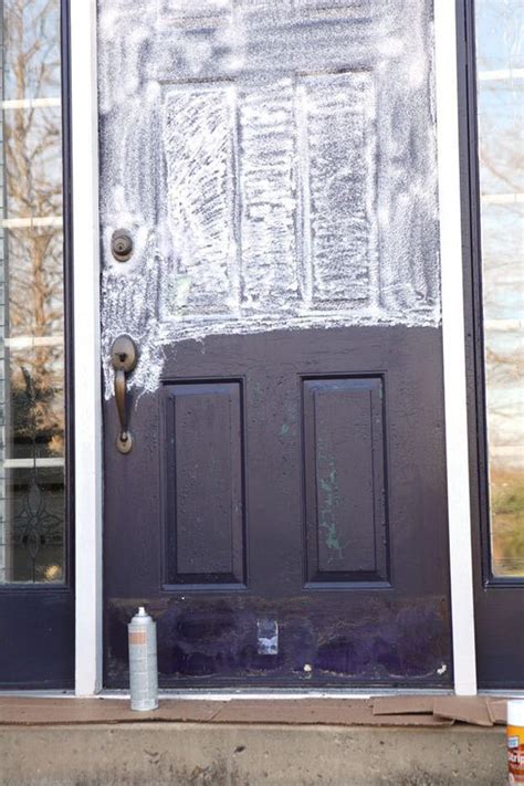 How To Paint A Metal Door Metal Doors Makeover Painted Front Doors