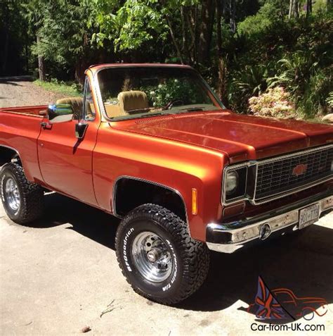 Orange K5 Blazer Lifted Chevy Trucks Chevy Pickup Trucks Trucks Only