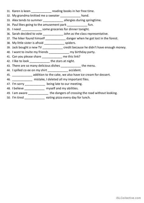 Prepositional Phrases General Gramma English Esl Worksheets Pdf And Doc