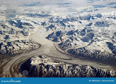 The Chugach Mountains from Air Stock Image - Image of nature, power ...