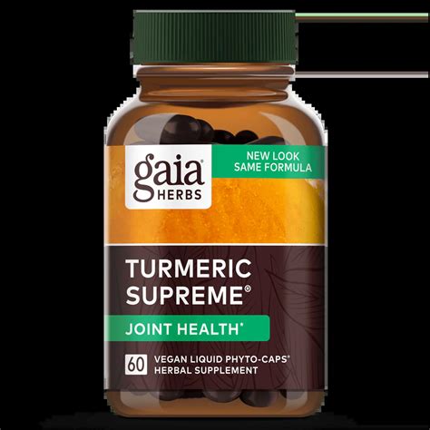 Gaia Turmeric Supreme Joint 60 Liquid Phyto Caps Natures Health Shoppe