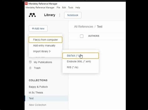 How To Convert Bibtex File From Google Scholar And Import To Mendeley