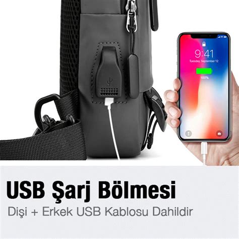 Usb Arj Giri Li Ok Fonksiyonlu Su Ge Irmez Erkek Bel Ve S Rt A