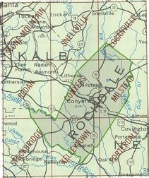 Rockdale County Map