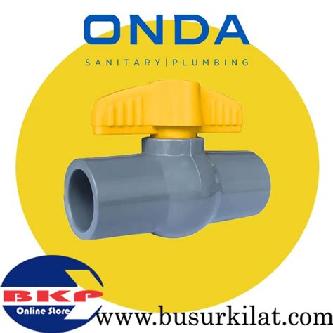 Stop Kran 1 2 Inch Ball Valve PVC Onda PVBG POLOS Stop Kran Onda