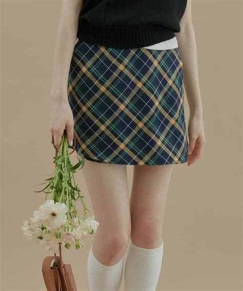 Giunon（ジウノン）の「check Skirt チェックスカート（スカート）」 Wear