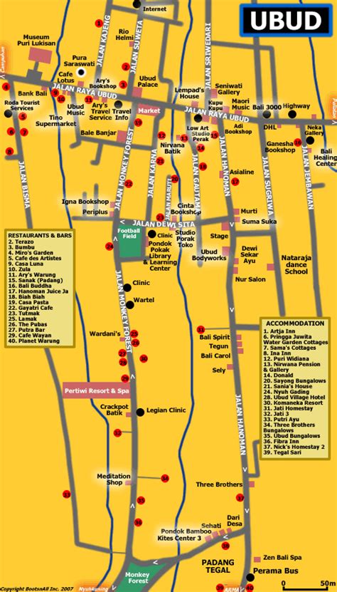 Map of Ubud | Bali Blog