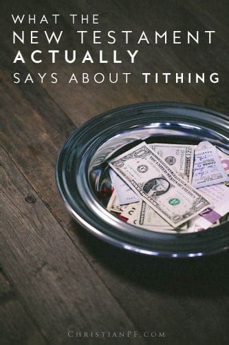 Tithing in the new testament (What Does The Bible Say?)