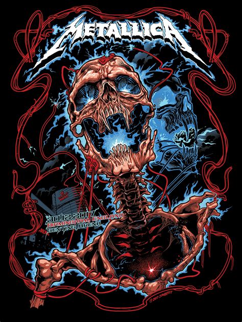 Metallica Gig Poster 2017 Behance