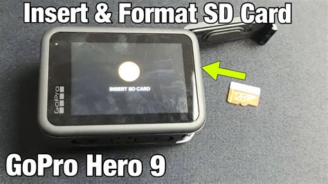 GoPro Hero 9 How To Insert SD Card Format YouTube