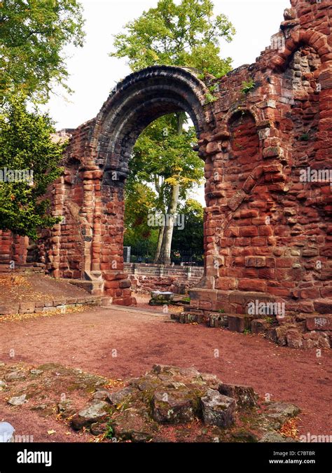 Ruins At St John The Baptist Church In Chester Cheshire Uk Stock Photo