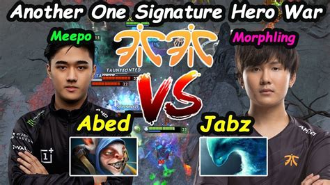 Fnatic Jabz Morphling Carry Vs Abed Meepo MID Signature Hero War