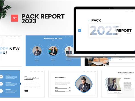 Pack Report 2023 - Premium Business Presentation Template by SuperSonic_Studio on Dribbble