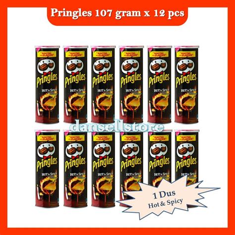 Jual Pringles Hot Spicy G Carton Pcs Potato Crisps Chips Gr Keripik Kentang Pedas
