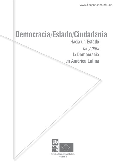 Guillermo O Donnell El Estado Democracia Estado Ciudadanía Hacia un