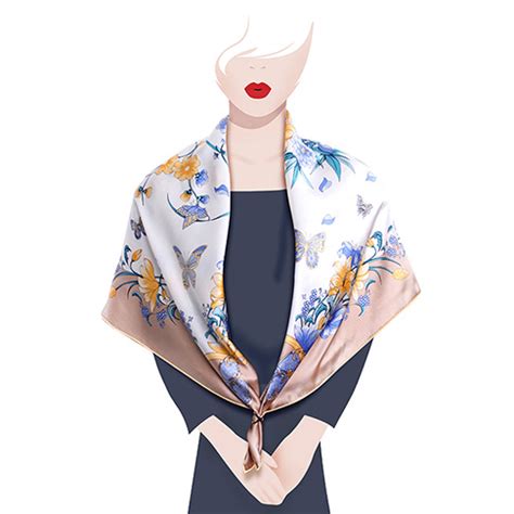 Design Your Own Floral Print Silk Scarf Sinosilk