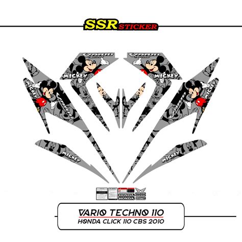 Jual Striping Vario Techno 110 17 Stiker Vario Sticker Vario