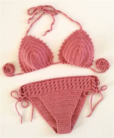 Bikini Crochet Ropa de playa Ropa Traje de baño tejido