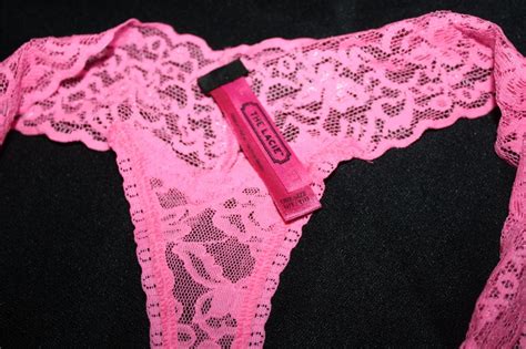 Tanga Rosa Encaje Unitalla Marca Victorias Secret En