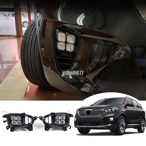 For Kia Sorento L Lx Ex Led Led Front Bumper Fog Light