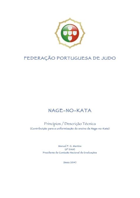 PDF NAGE NO KATA 3 GENERALIDADES SOBRE NAGE NO KATA Os