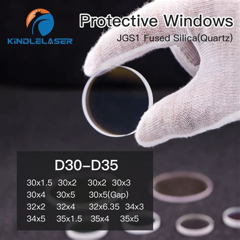 Kindlelaser Laser Protective Windows D30 D35 Series Quartz Fused