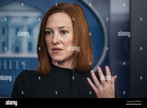 White House Press Secretary Jen Psaki Holds A News Briefing At The