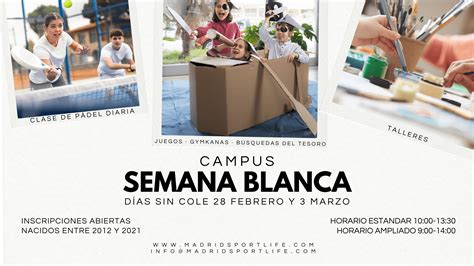 Campus de semana blanca 2025 – Madrid Sport Life
