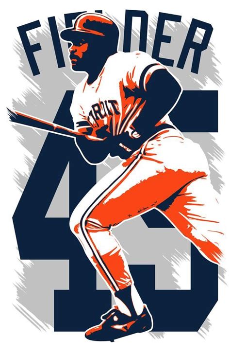 CECIL FIELDER Art Print Detroit Tigers FREE Shipping Cecil Fielder