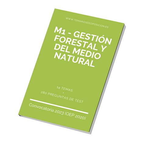 Temario M Gesti N Forestal Y Del Medio Natural Test Temarios De