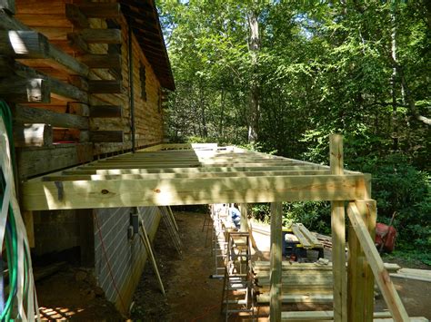 Lises Log Cabin Life Deck Building Day 2