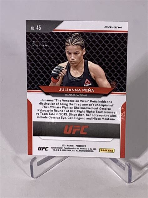 Panini Prizm Ufc Premium Box Set Julianna Pena Champion