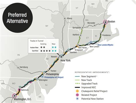 Fed plan for Northeast Corridor rail includes new shoreline route