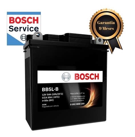 Bateria Bosch Bb5lb Yb5lb Yamaha Crypton Xtz 125 Zig 110 MercadoLivre