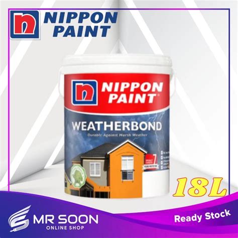 Nippon Paint Weatherbond L Exterior Paint Cat Luar Cat Rumah Cat