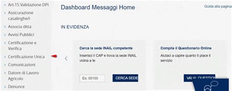 Come Scaricare La Certificazione Unica 2023 INAIL Richiesta Cu Inail