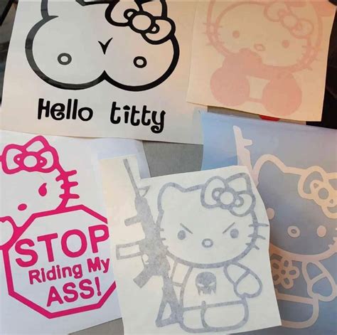 Hello Kitty Decal - Etsy