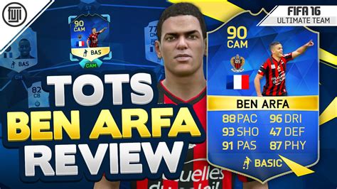 TOTS 90 BEN ARFA PLAYER REVIEW FIFA 16 Ultimate Team YouTube