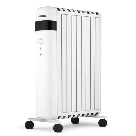 Heller 2000w Oil Free Electric Column Heater Wheating Thermostat