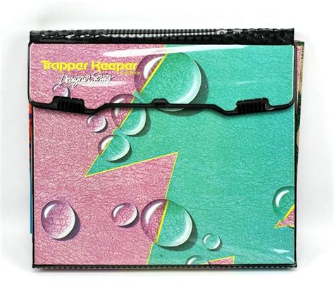 1990s Vintage Trapper Keeper Designer Series 3 Ring Binder Notebook